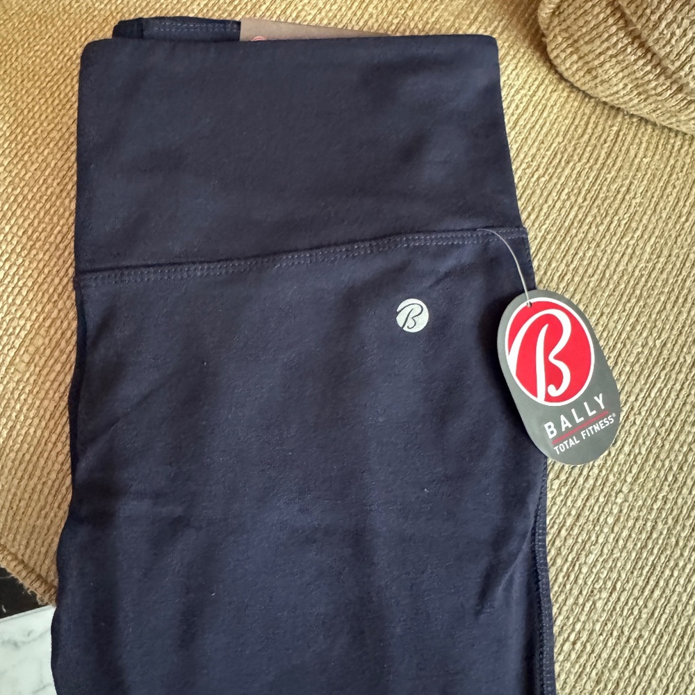 BALLY TOTAL FITNESS Midnight Blue 27" Leggings Tummy Control NWT! - Picture 8 of 11